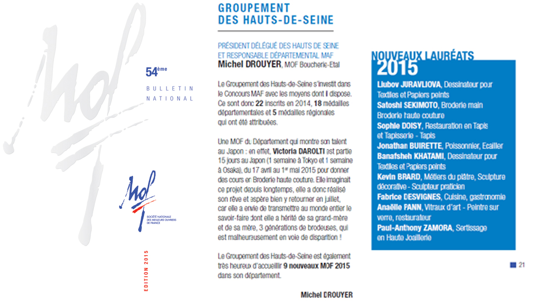 Official journal and National newsletter of the MOF contest