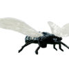 Flying Cicada – Dark Grey Silver – Magnetic Brooch