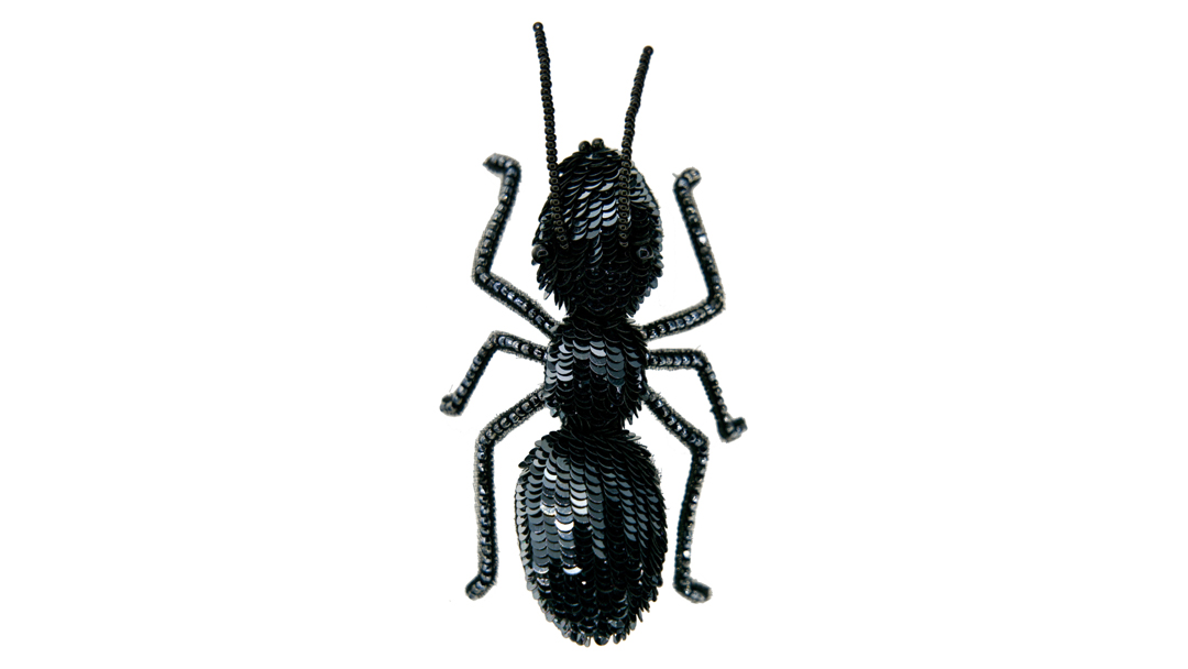 Ant - Dark grey - Magnetic Brooch