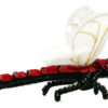 Dragonfly - Black Red - Magnetic Brooch