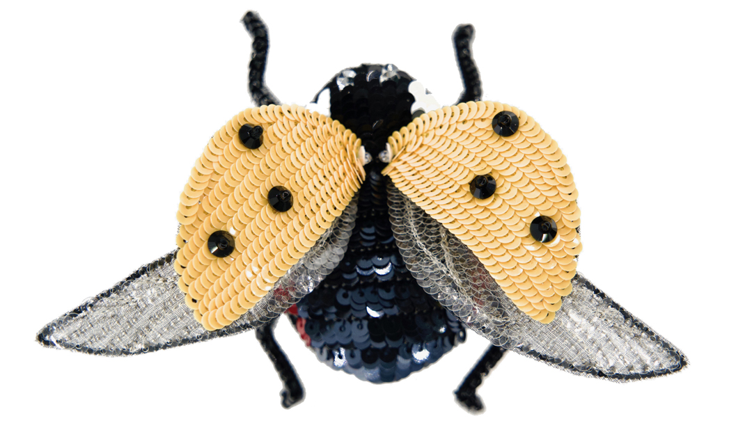 Ladybug - Yellow 6dots - Magnetic Brooch